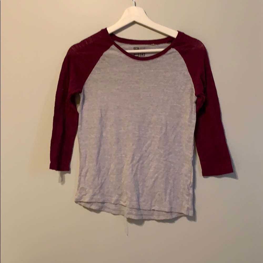 Three Quarters Length Long Sleeve Top